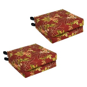Blazing Needles, Set of 4 Outdoor Chair Cushions - 1 of 2