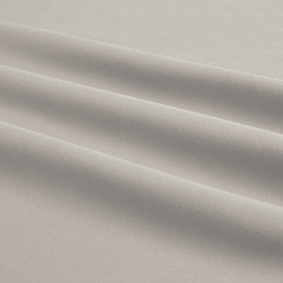 King Gray Cotton Percale 4-Piece Sheet Set