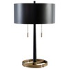 Amadell Metal Table Lamp Black/Gold - Signature Design by Ashley: Modern Accent Lighting, UL Listed, Drum Shade - 2 of 4