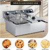 Acekool 6L Electric Deep Fryer with Basket, 1800W Countertop, Adjustable Temp, Stainless Steel, for Home and Restaurant Use - 2 of 4