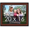 PosterPalooza | Simple Brown Picture Frame - UV Acrylic, Backing Board, Hanging Hardware Included - 2 of 4