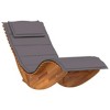 vidaXL Rocking Sun Loungers with Cushions 2 Pcs Solid Wood Acacia - 4 of 4