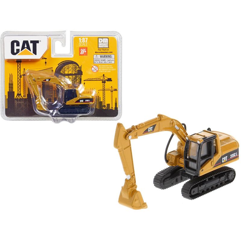 CAT Caterpillar 315C L Hydraulic Excavator Yellow 1/87 (HO) Diecast Model by Diecast Masters, 1 of 6