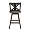 NicBex Dining Chairs Set of 2 Counter Height Chairs Black X-Back 360-degree Swivel Chair for Kitchen - 2 of 4