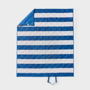 Navy Striped Picnic Blanket - Sun Squad™ - 1 of 4