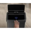 LunaLulinlk 13.2 Gallon Trash Can, Plastic Motion Sensor Kitchen Trash Can, Black - 3 of 4