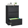 3 Drawer File Cabinet with Lock, Metal Vertical Filing Storage Cabinet, Under Desk Filing Cabinet for Home, Fit Letter/A4/Legal Size File - 4 of 4