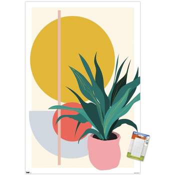 Trends International Abstract Potted Plant Unframed Wall Poster Prints