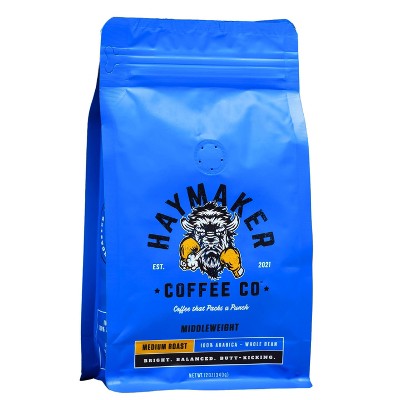 Haymaker Coffee Medium Roast Whole Beans - 12oz : Target