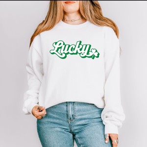 Simply Sage Market Lucky Outline Sweatshirt - 1 of 4
