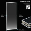 72"x32" LED Bathroom Mirror, Wall Mounted Aluminum Frame Mirror, Touch Control, Dimmable Waterproof Design, Perfect for Bathroom - 2 of 4