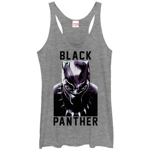 Women's Marvel Black Panther 2018 Portrait Racerback Tank Top - 1 of 3