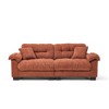 90.1'' Chenille Pleated 3-Seater Sofa with Dense Foam Cushion and Spring Support - 2 of 4