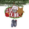 Kurt S. Adler 4.0 Inch Basketball Slam Dunk Ornament Gold Star Shoes Net Tree Ornaments - 3 of 3