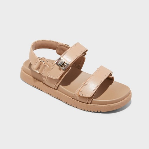 Women's Carissa Slide Sandals - A New Day™ Tan 7.5 : Target