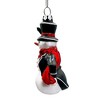 Dapper Gentleman Snowman Glass Christmas Ornament, Refined Handblown Holiday Tree Decor| OrnamentallyYou - 4 of 4