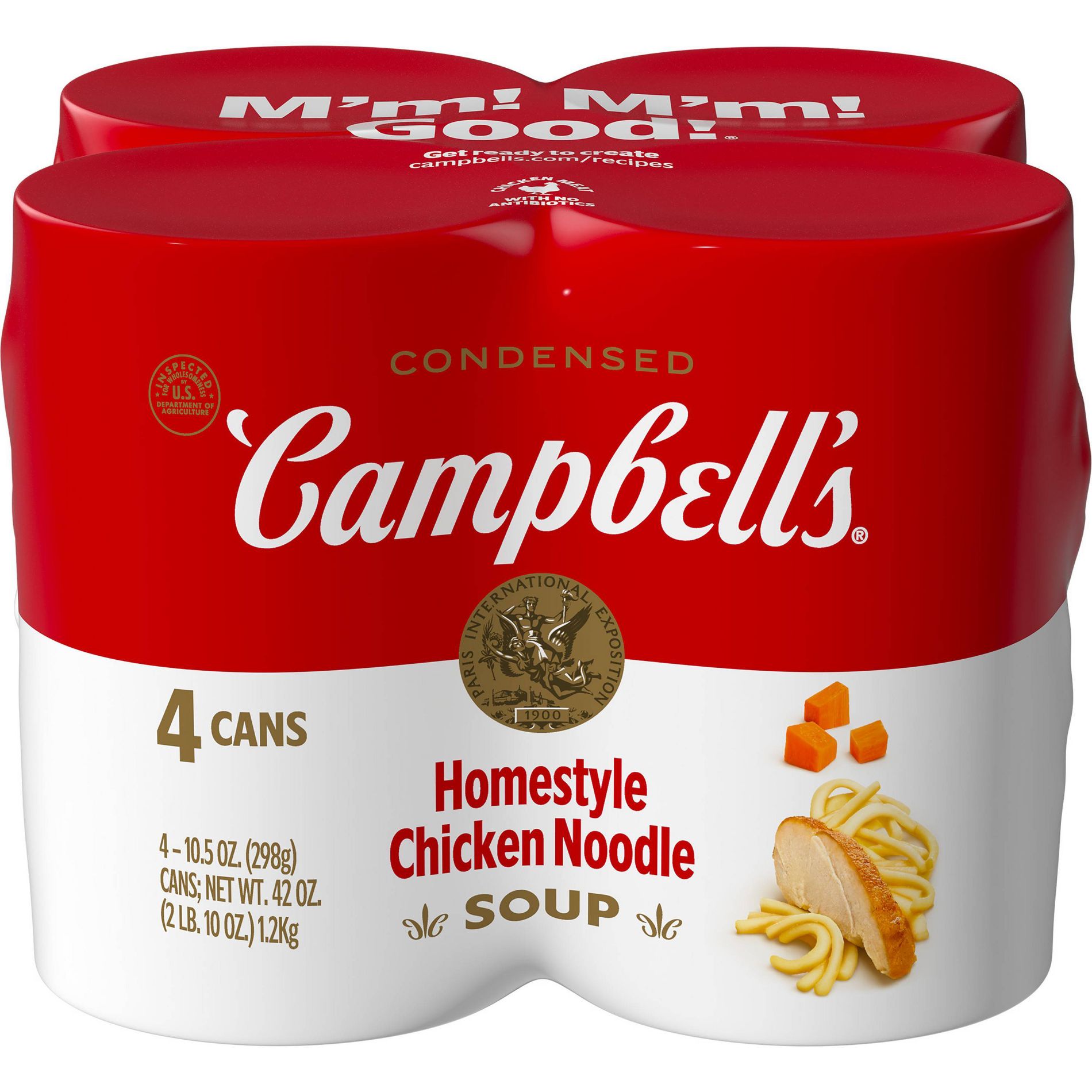 Campbell's Condensed Homestyle Chicken Noodle Soup - 10.5oz / 4pk