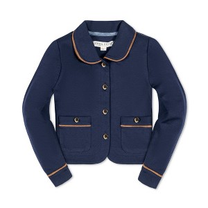 Hope & Henry Girls' Dressy Ponte Collared Jacket, Infant - 1 of 4
