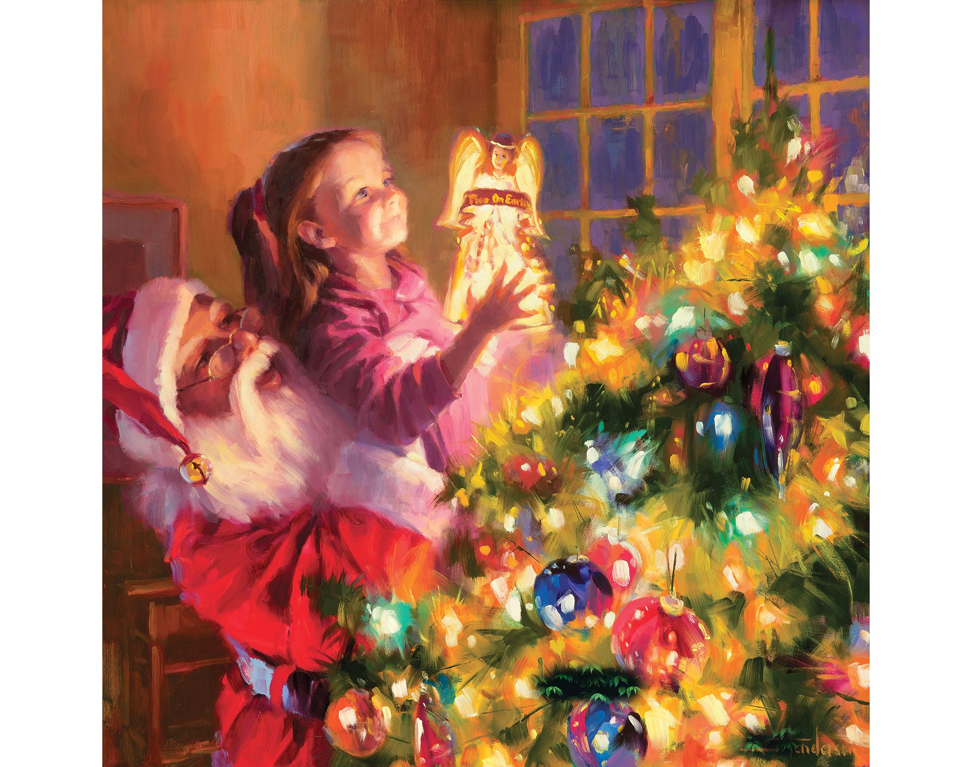 Sunsout Little Angels Bright 500 pc Christmas Jigsaw Puzzle 11218