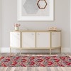 Vintage Floral Damask Non-Slip Washable Indoor Runner or Area Rug by Blue Nile Mills - 2 of 4