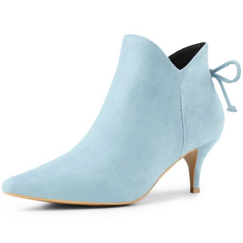 Light blue hot sale ankle booties