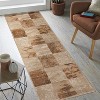 Patchwork Modern Eclectic Color Block Indoor Runner or Area Rug by Blue Nile Mills - 2 of 4