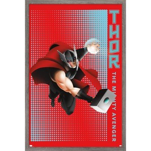 Trends International Marvel Shape of a Hero - Thor Framed Wall Poster Prints - 1 of 4