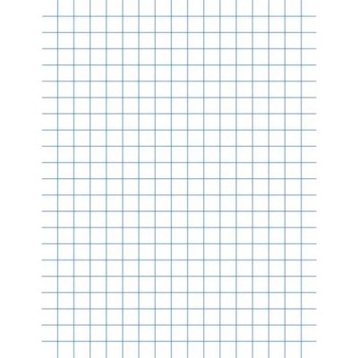 School Smart Graph Paper, 8-1/2 x 11 Inches, 1/4 Inch Rule, White, 500 Sheets