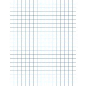 School Smart Graph Paper, 8-1/2 x 11 Inches, 1/4 Inch Rule, White, 500 Sheets - 1 of 4