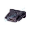 SatelliteSale Male DVI to Female VGA/HDMI Adapter 1080p Full HD PVC Black Converter - 2 of 4