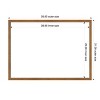 Amanti Art Carlisle Blonde Narrow Framed Dry Erase Magnetic Board - 3 of 4