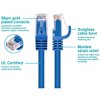 Monoprice Cat6 Ethernet Patch Cable - 10 Feet - Blue | Network Internet Cord - RJ45, Stranded, 550Mhz, UTP, Pure Bare Copper Wire, 24AWG - Flexboot - image 3 of 4