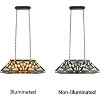 Chloe Lighting Vincent Mission Tiffany-Style 3 Light Island Pendant 28 Inch Wide - 4 of 4