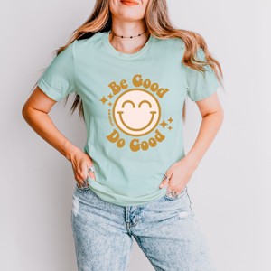 Simply Sage Market S.W.Smiley Be Good Do Good Smiley Face Short Sleeve Tee - 1 of 4