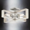 Urban Ambiance Luxury Minimalist Indoor Ceiling Light,  9-1/4''H x 24"W x 24''D,  Brushed Nickel Finish, UHP4916 - 3 of 4