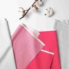Bacati - 3 Layer Ruffled Crib/Toddler Bed Skirt - White/Pink/Fuschia - 2 of 4