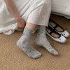 Alilang Women's Cotton Bow - Heart Pattern Ankle Socks 6pk - 3 of 4