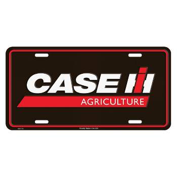 Case IH Agriculture Black License Plate 6 x 12