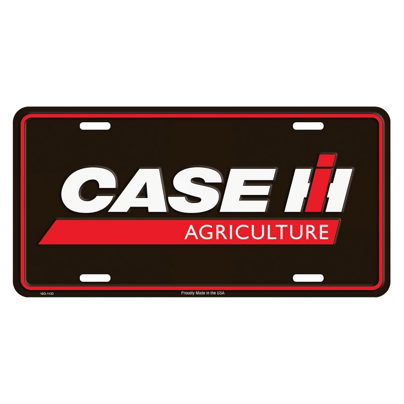 Case IH Agriculture Black License Plate 6 x 12, 1 of 2
