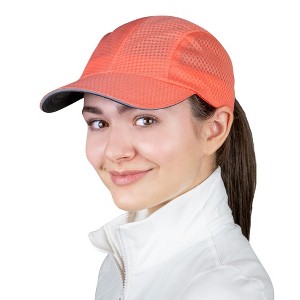 TrailHeads Women’s Running Hat - Lightweight Mesh Summer Cap for hiking, golf, tennis, sports - 1 of 4