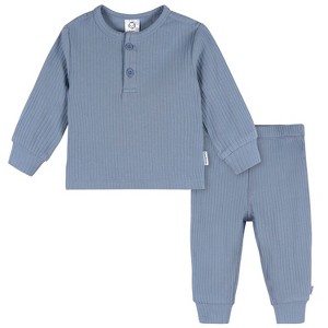 Gerber Baby Boys' 2-Piece Top and Active Pant Set - 1 of 4