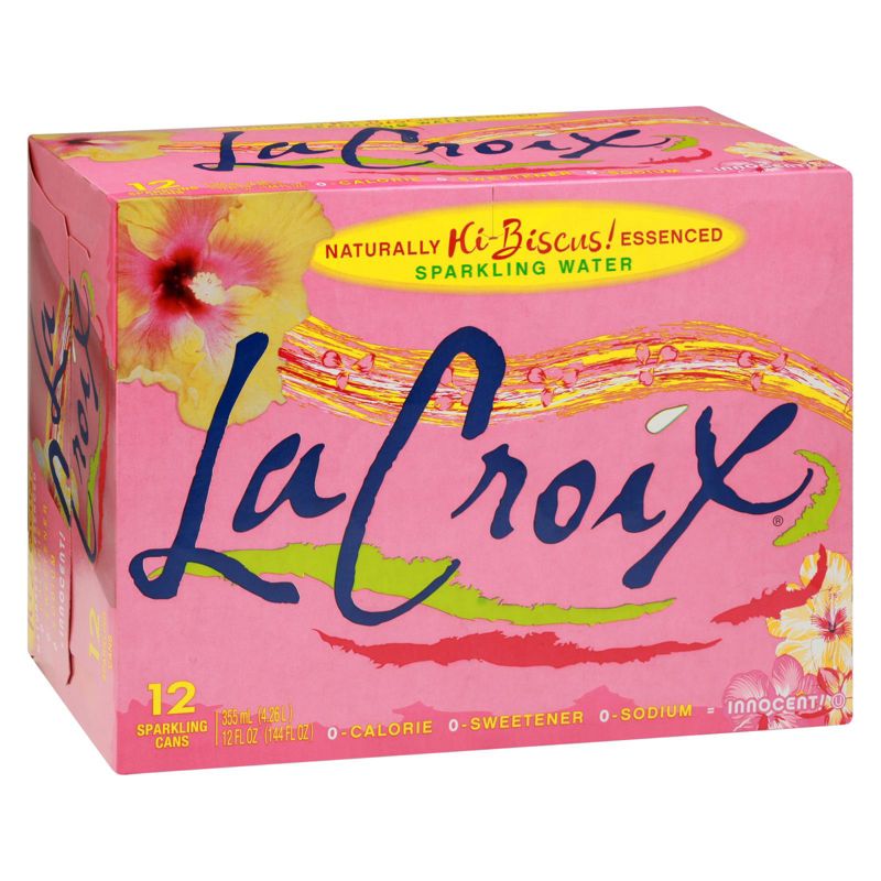 La Croix Hibiscus Sparkling Water - Case of 2/12 pack, 12 oz, 2 of 8