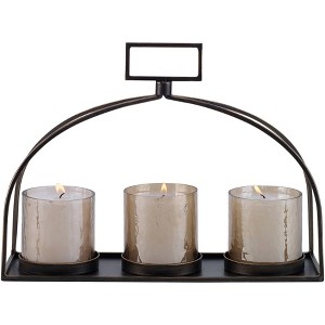 Uttermost Riad Dark Triple Pillar Candle Holder - 1 of 1