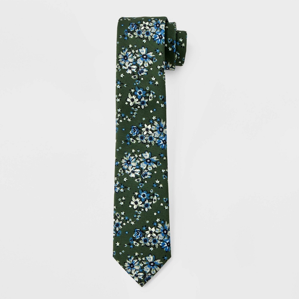 Men Floral Print Neck Tie