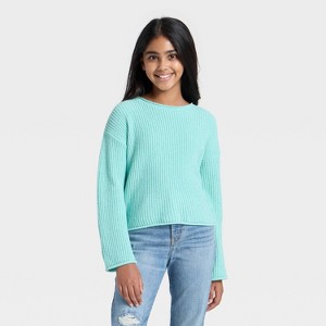 Girls' Chenille Sweater - Cat & Jack™ - 1 of 3