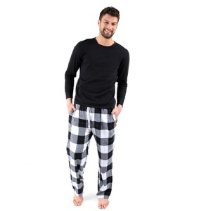 Leveret Mens Cotton Top Flannel Pant Christmas Pajamas - 1 of 3