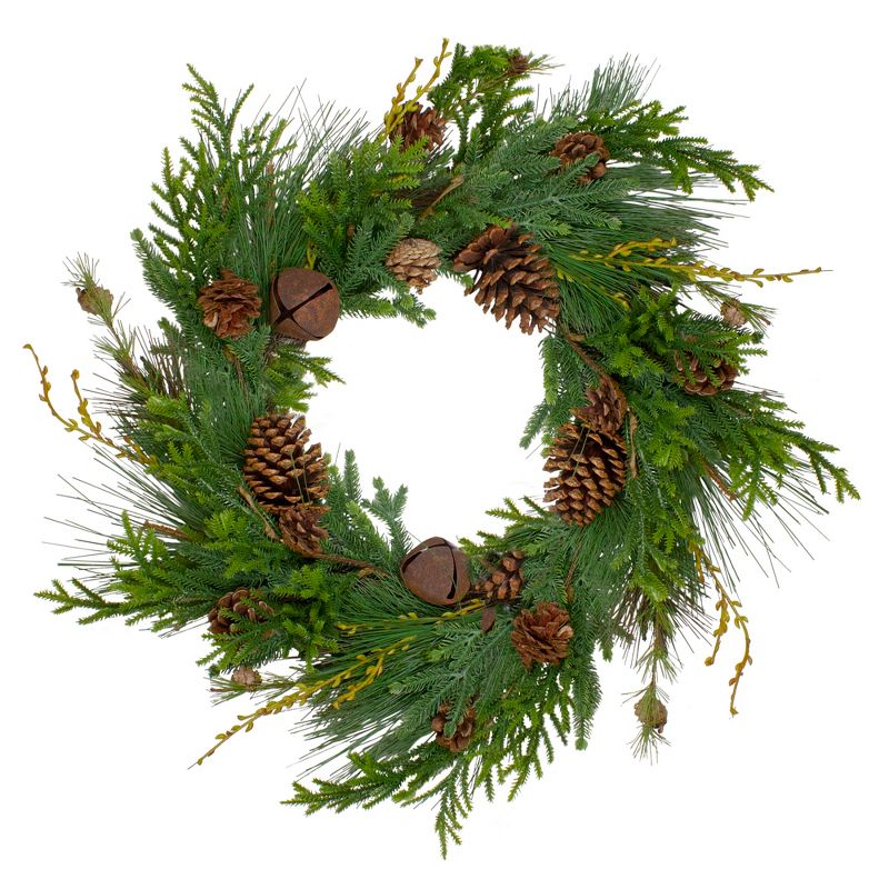 Northlight Rustic Pinecone Artificial Christmas Wreath - 30" - Unlit, 1 of 5