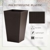 Okak 3 Pack Stackable Indoor Outdoor Planters with Drainage Holes Stylish Flower Pots for Garden/Patio/Balcony/Front Door/Entryway - 3 of 4