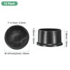 Unique Bargains Non-Slip PVC Chair Leg Caps Floor Protectors for Folding Chairs Black - 3 of 4