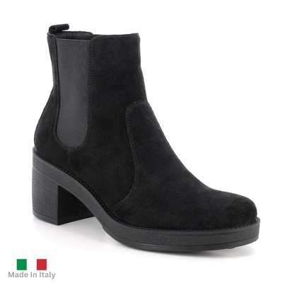 Sofia Made in Italy Womens Suede Chelsea Boots By Alpine Swiss